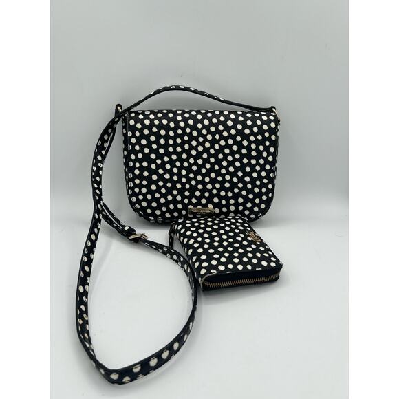 Kate Spade Polka Dot Dou cross body and wallet EXCELLENT CONDITION - Picture 1 of 16
